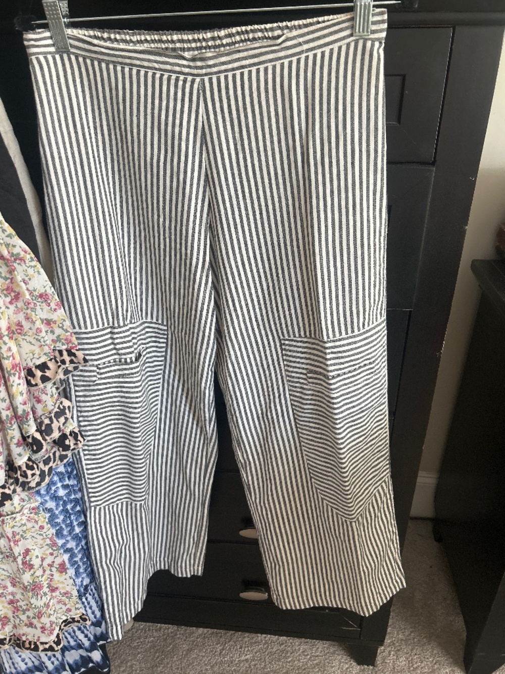 NWT Tulip striped Black and White Pants size S